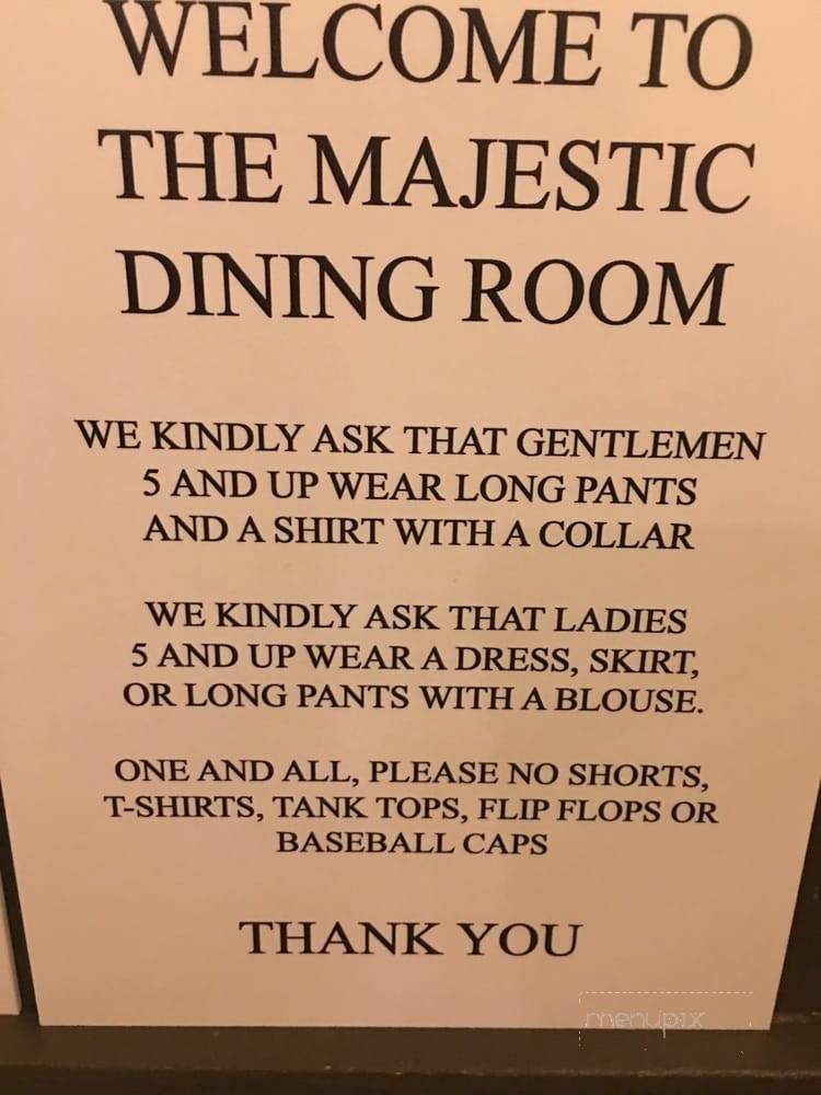 The Majestic Yosemite Dining Room - Yosemite National Park, CA menu_pic