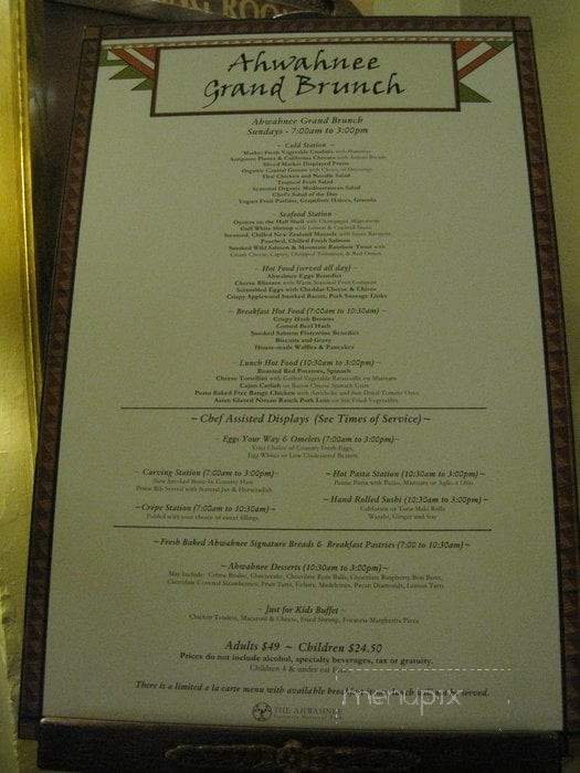 The Majestic Yosemite Dining Room - Yosemite National Park, CA menu_pic
