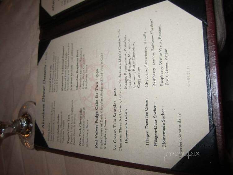 The Majestic Yosemite Dining Room - Yosemite National Park, CA menu_pic
