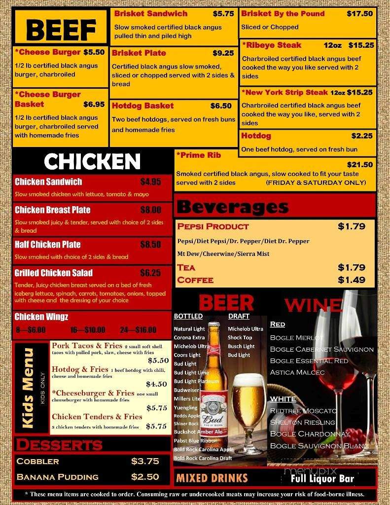 Baywood Boys - Sparta, NC menu_pic