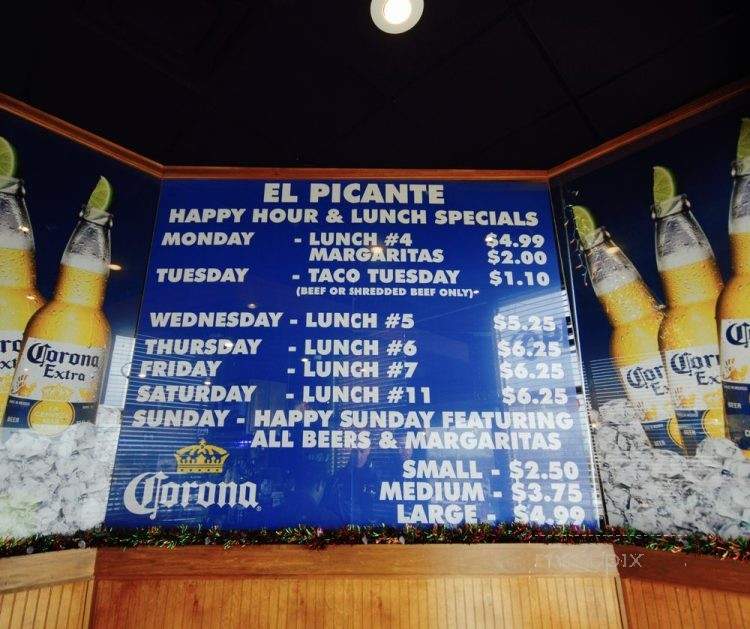 El Picante - Lebanon, OH menu_pic
