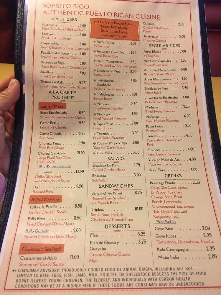 Sofrito Rico Authentic Puerto Rican Cuisine - Las Vegas, NV menu_pic