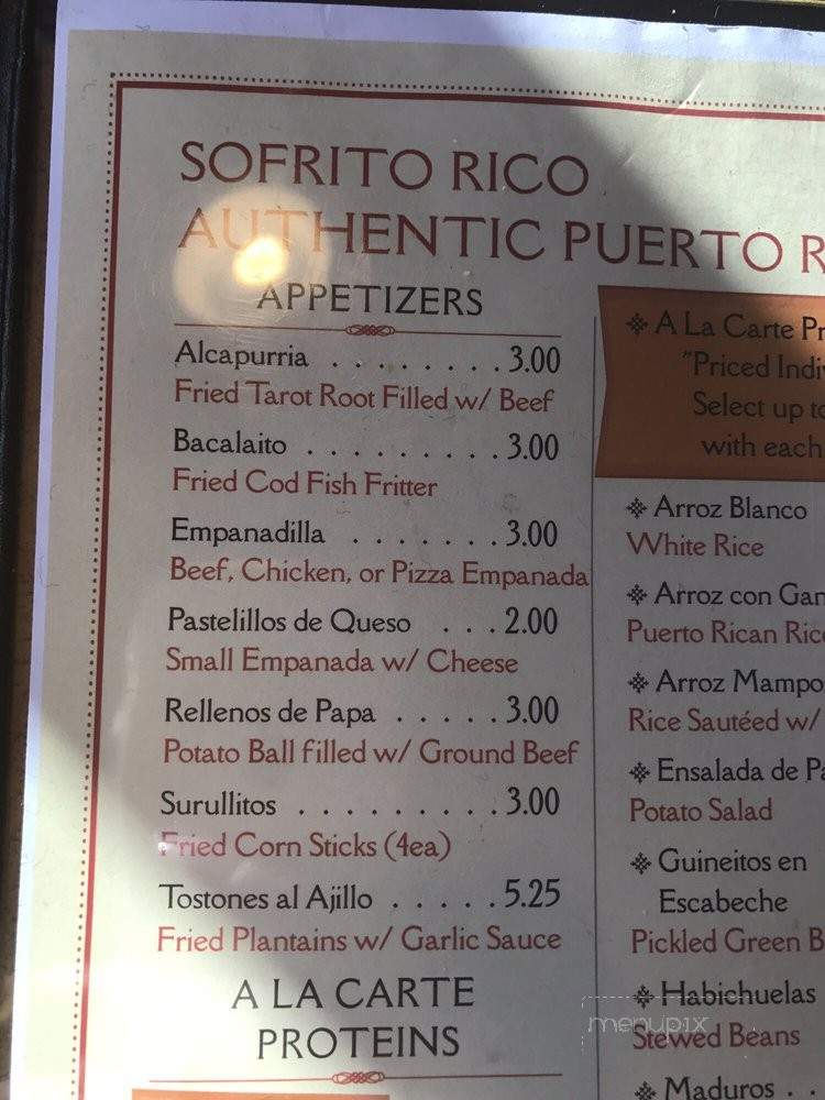 Sofrito Rico Authentic Puerto Rican Cuisine - Las Vegas, NV menu_pic