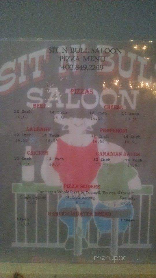 Sit N Bull Saloon - Giltner, NE menu_pic