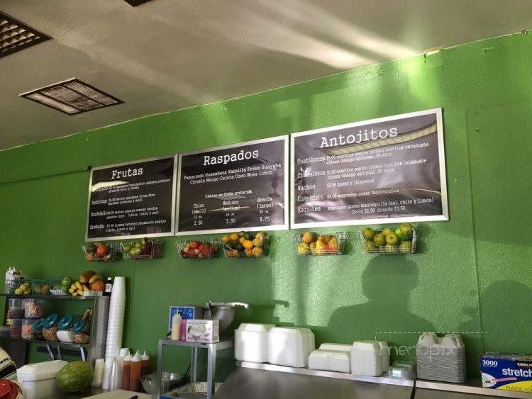 El Senor Raspados - East Los Angeles, CA menu_pic