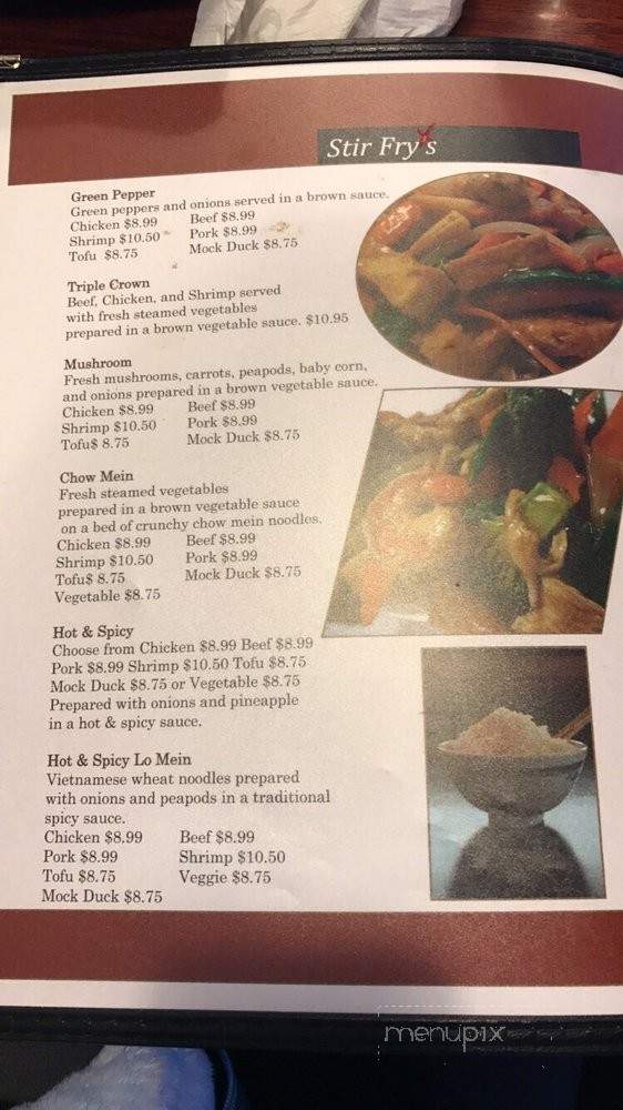 Pho Anh - Mankato, MN menu_pic