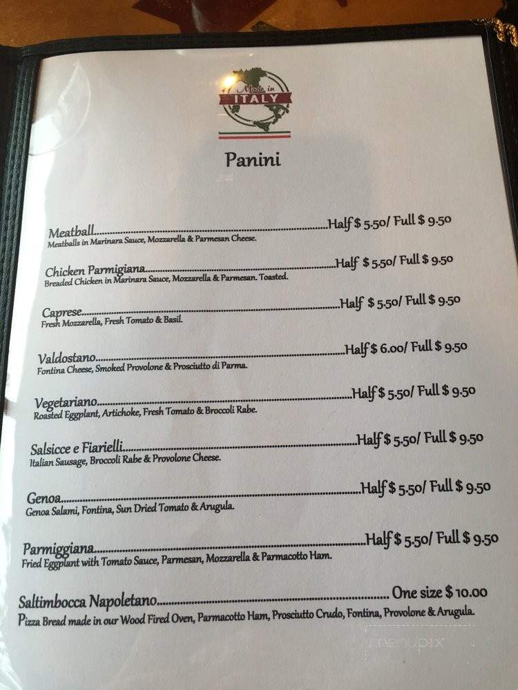 Made in Italy, Kissimmee - Orlando, FL menu_pic