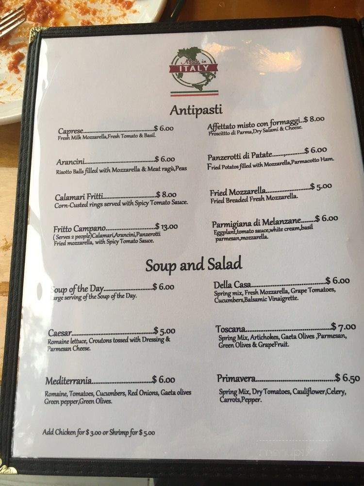 Made in Italy, Kissimmee - Orlando, FL menu_pic