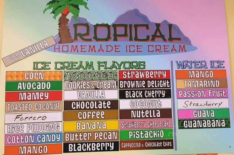 Tropical Homemade Ice Cream - West Chester, PA menu_pic
