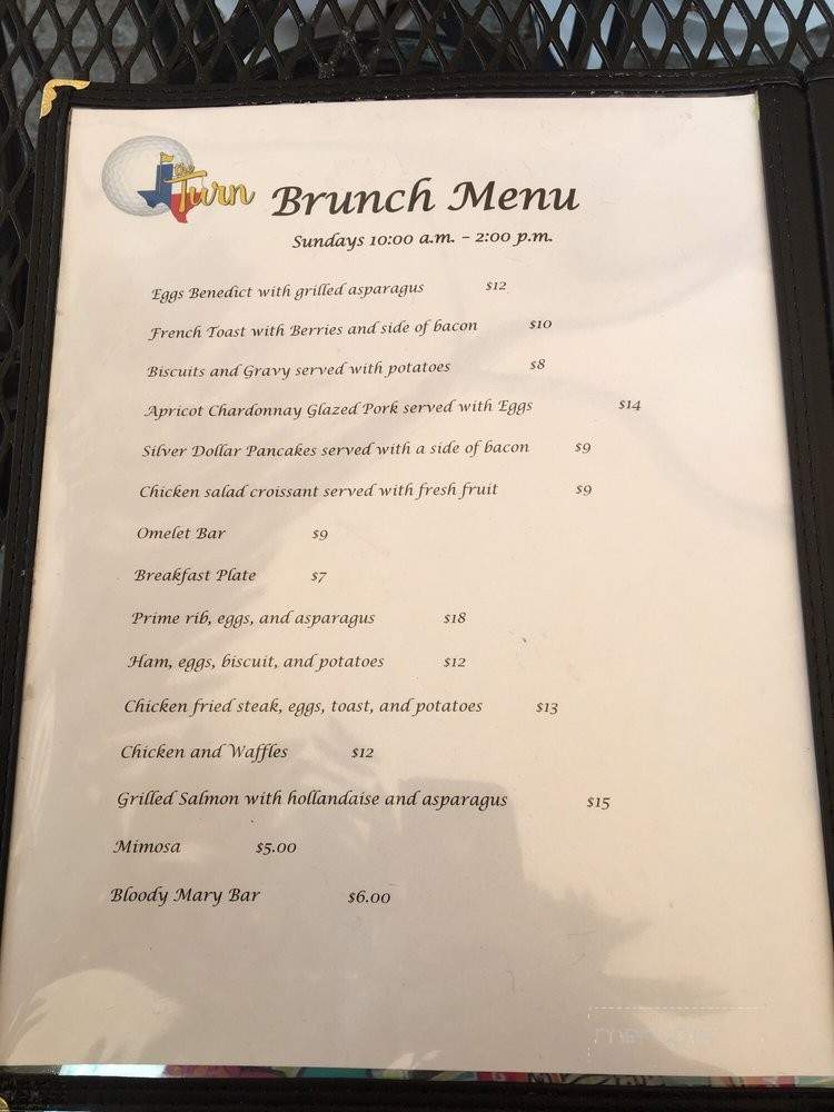 The Turn - Midland, TX menu_pic