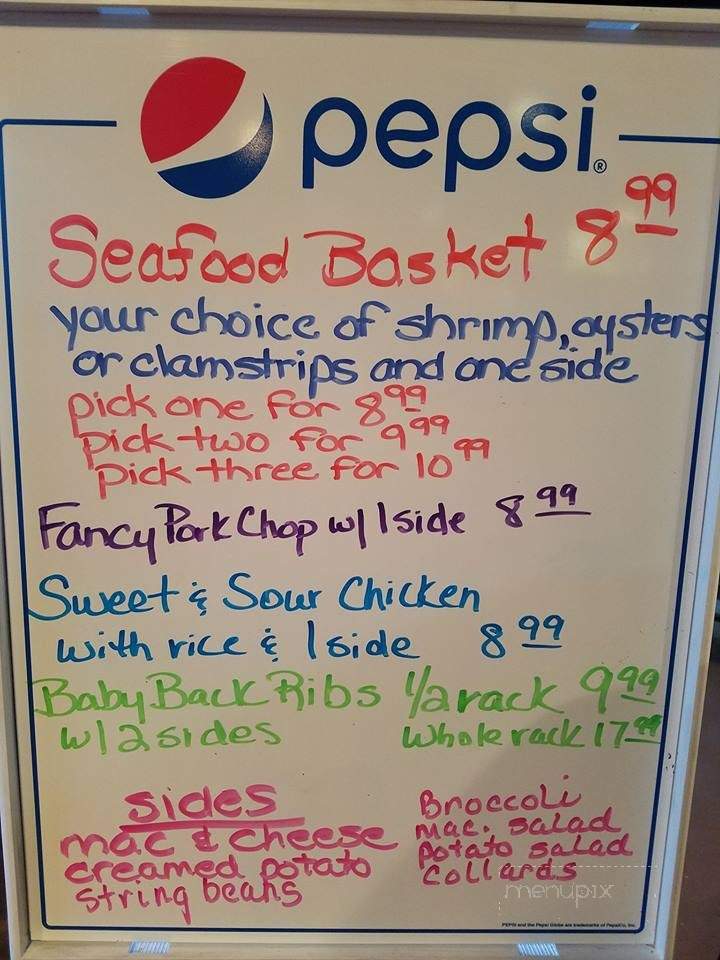 King Street Grill - Windsor, NC menu_pic