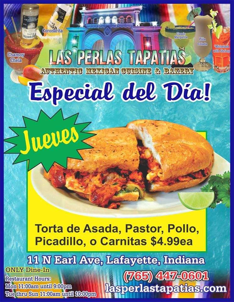Las Perlas Tapatias - Lafayette, IN menu_pic