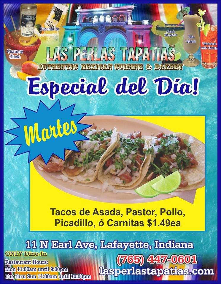 Las Perlas Tapatias - Lafayette, IN menu_pic