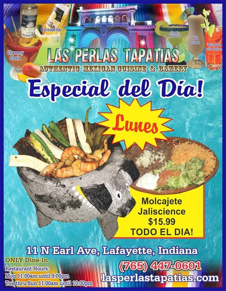 Las Perlas Tapatias - Lafayette, IN menu_pic