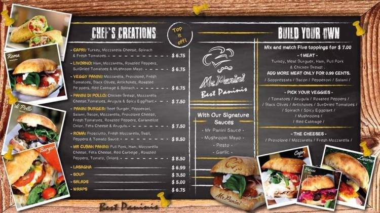 Mr Panini - Kissimee, FL menu_pic