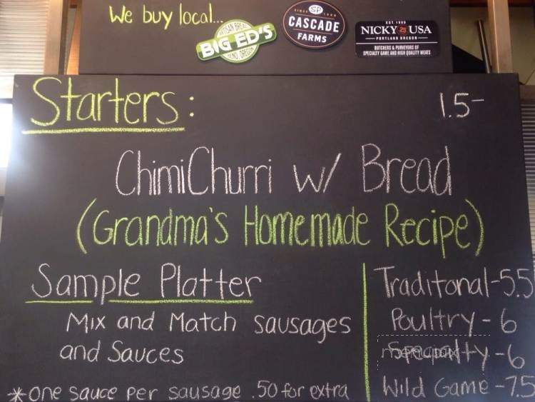 Bangers & Brews - Bend, OR menu_pic