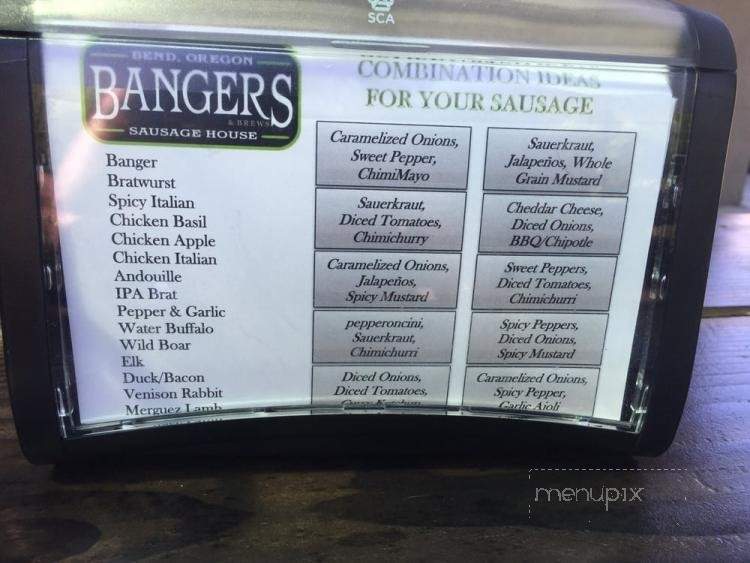 Bangers & Brews - Bend, OR menu_pic