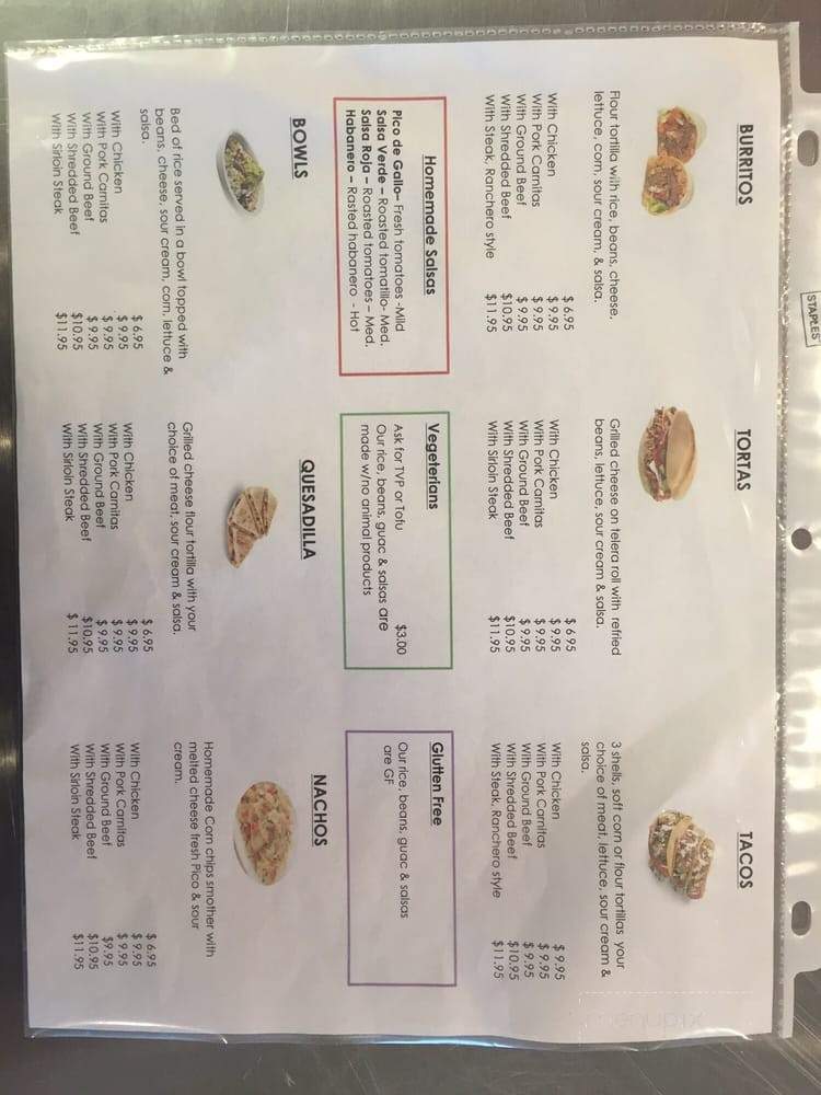 Pachanga Mexican Grill - Hampton, NH menu_pic