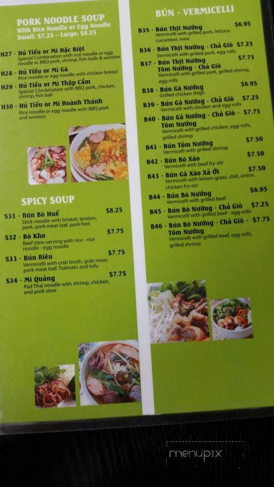 Vietnamese Pho - Hawthorne, CA menu_pic