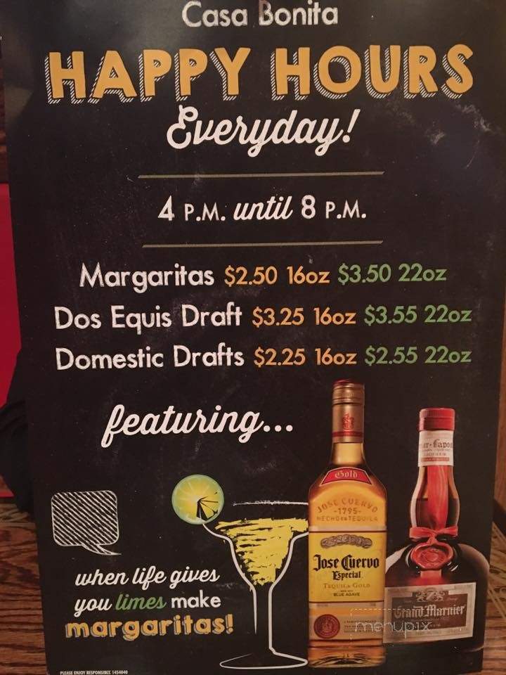 Casa Bonita - Lawrenceburg, KY menu_pic