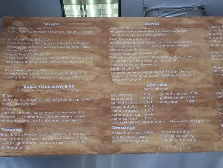 Kachi Bowls and Grill - Los Angeles, CA menu_pic