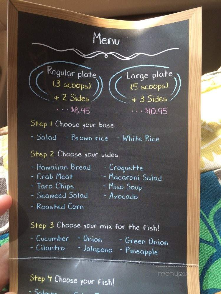Kamea Poke - Dana Point, CA menu_pic