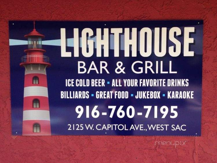 Lighthouse Bar & Grill - West Sacramento, CA menu_pic