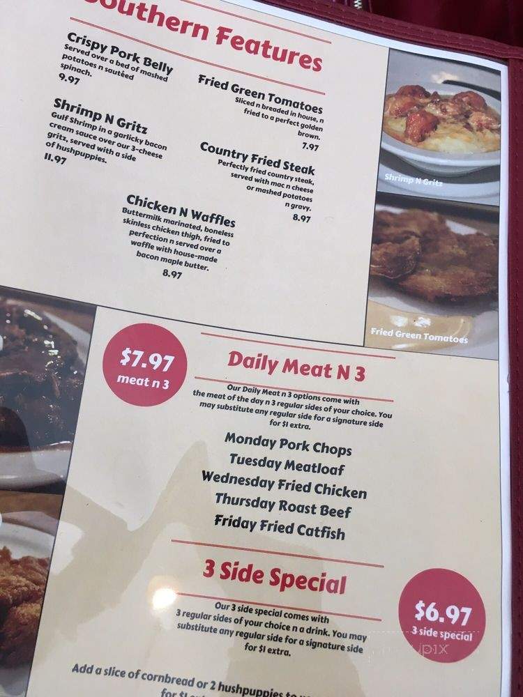 Gritz N Greenz - Tallahassee, FL menu_pic