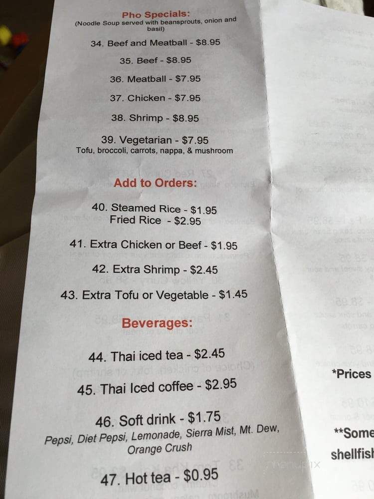 Taste Of Thai - Rantoul, IL menu_pic