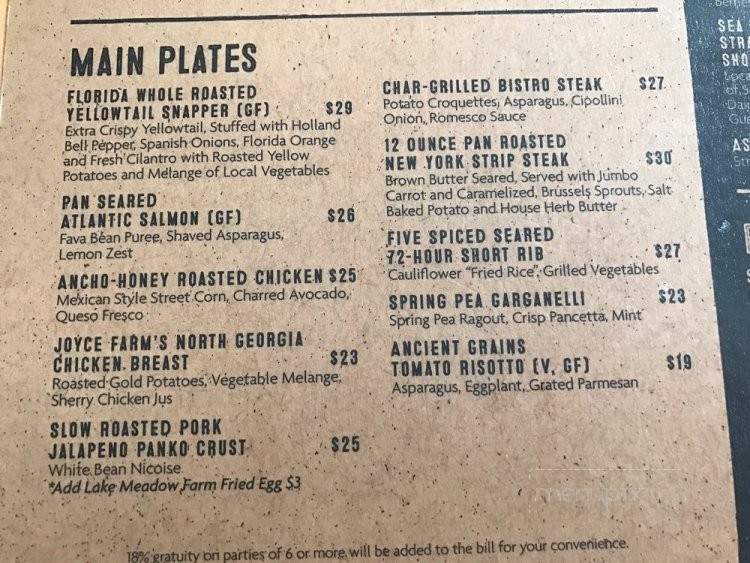 Letterpress - Lake Buena Vista, FL menu_pic