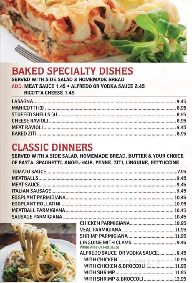 Bella Villa Pizza - Mount Pocono, PA menu_pic