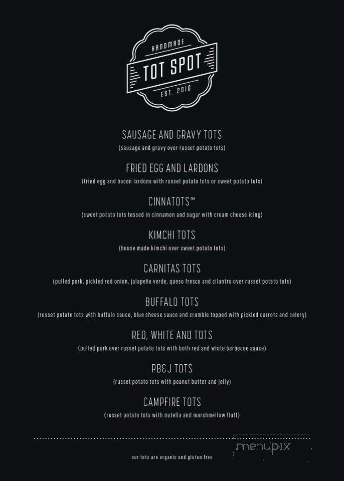 Tot Spot - Birmingham, AL menu_pic