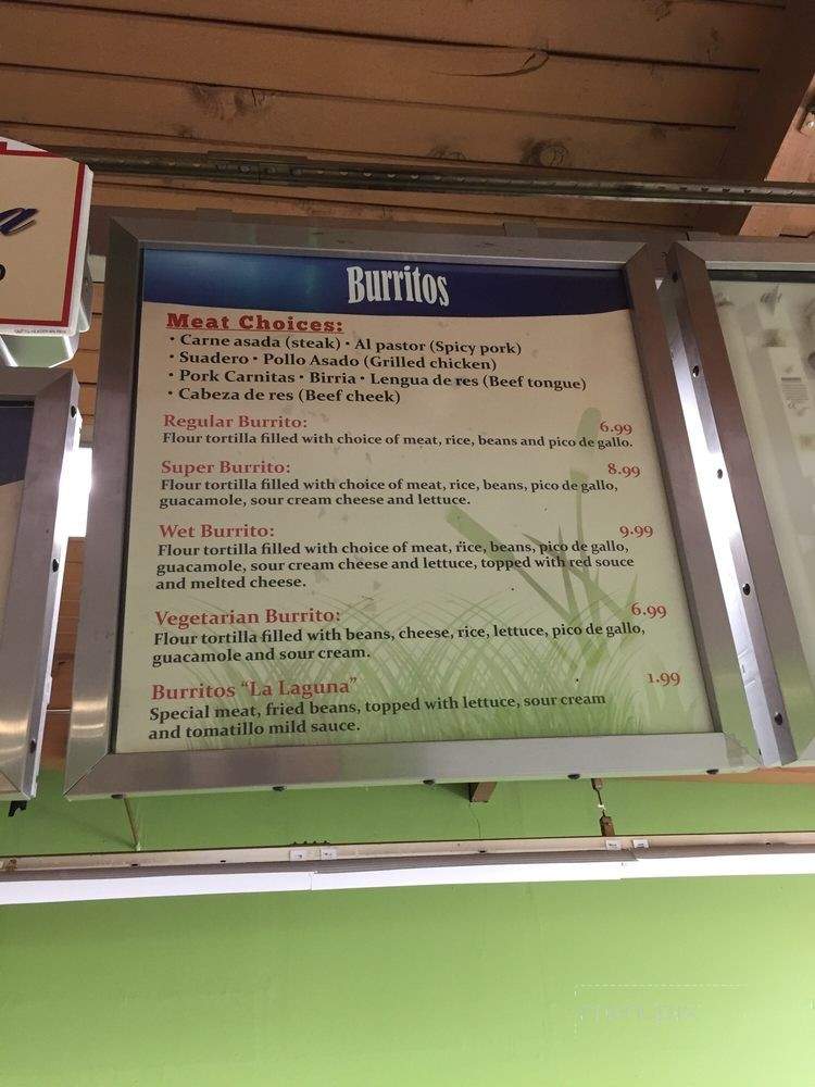 Taqueria La Laguna - San Leandro, CA menu_pic