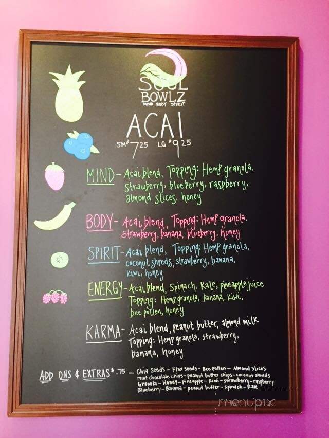 Soul Bowlz - Fairhope, AL menu_pic