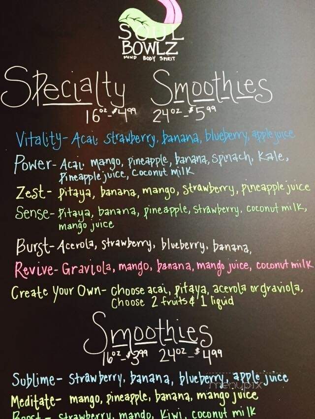 Soul Bowlz - Fairhope, AL menu_pic