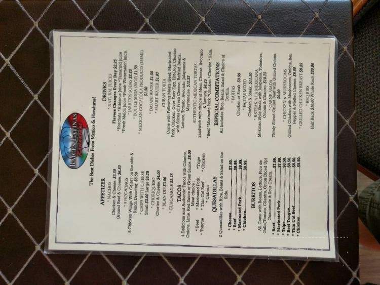 Raices Latinas - Savannah, GA menu_pic