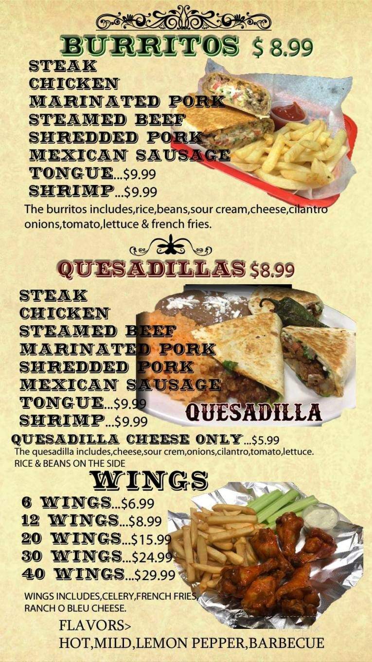 Taqueria Don Claudio - Lithia Springs, GA menu_pic