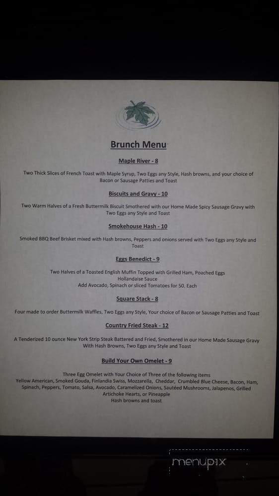 Maple River Restaurant - Port Jervis, NY menu_pic