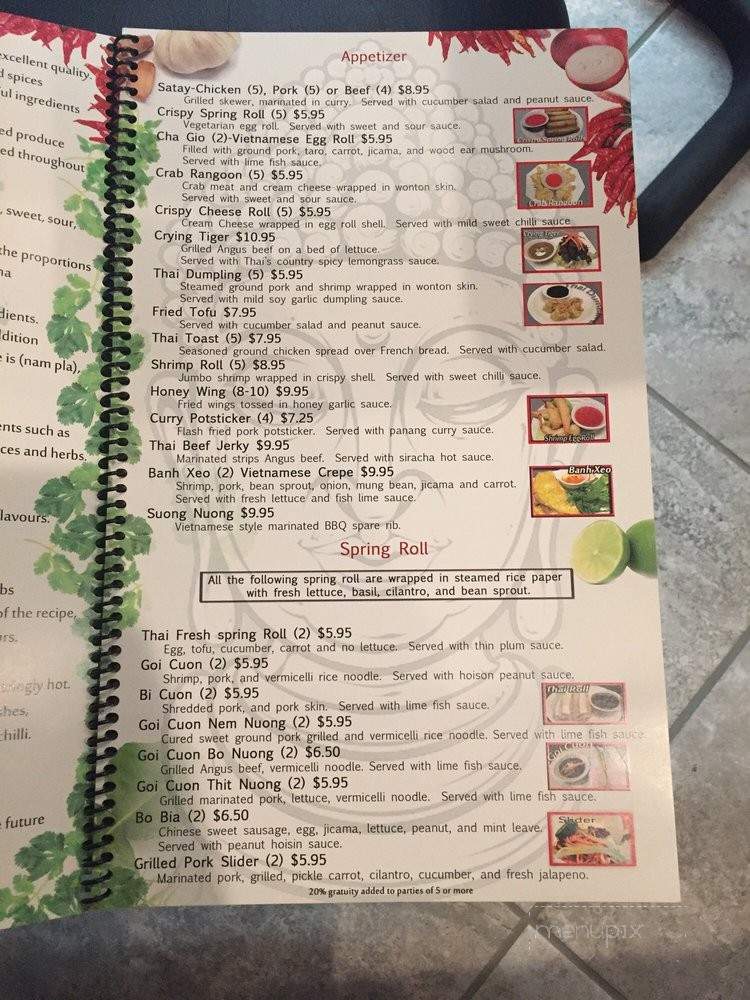 Viet Thai - Florissant, MO menu_pic