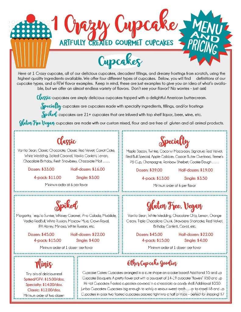 1 Crazy Cupcake - Kenai, AK menu_pic