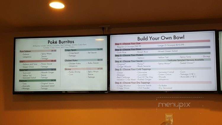 Project Poke - Fountain Valley, CA menu_pic