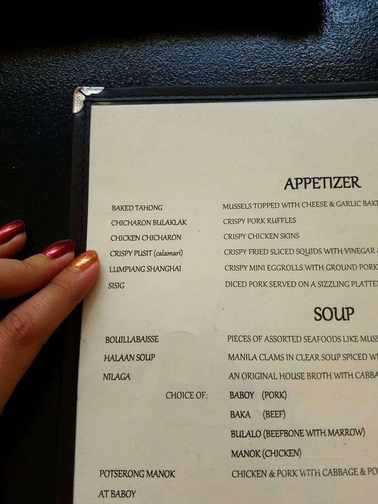 Fiesta Sa Barrio - Glendale, CA menu_pic
