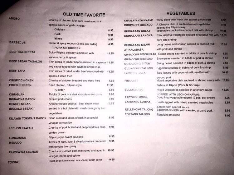 Fiesta Sa Barrio - Glendale, CA menu_pic