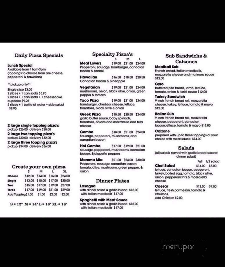 Knik Pizza - Wasilla, AK menu_pic