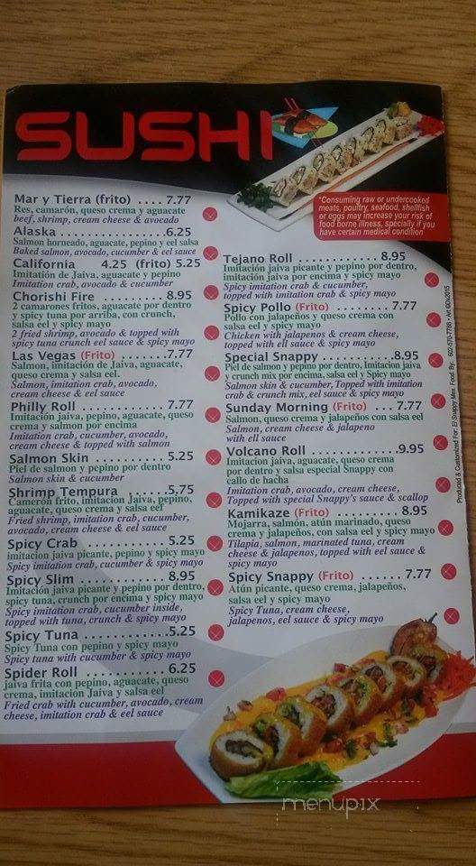 El Snappy Mexican Food - Phoenix, AZ menu_pic