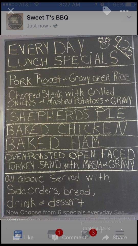 Sweet T's - Dundee, FL menu_pic