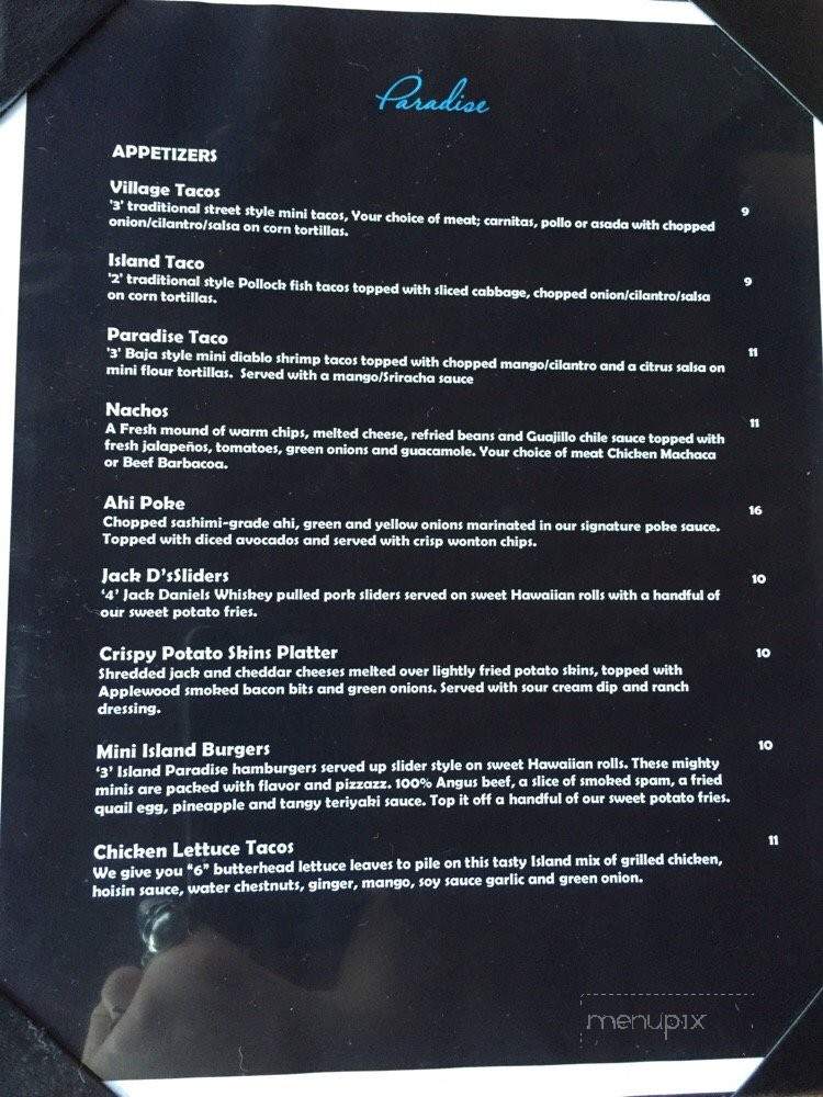 Paradise Patio - Rancho Cordova, CA menu_pic