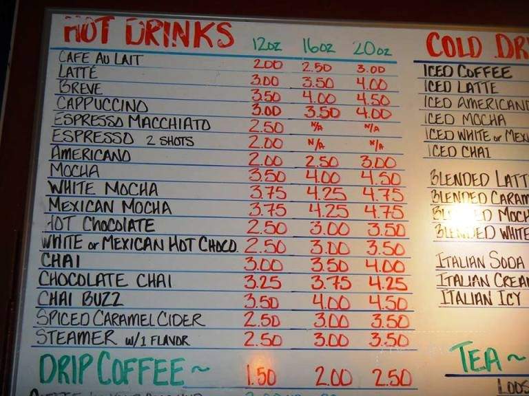 Seven Suns Coffee Express - Mount Shasta, CA menu_pic