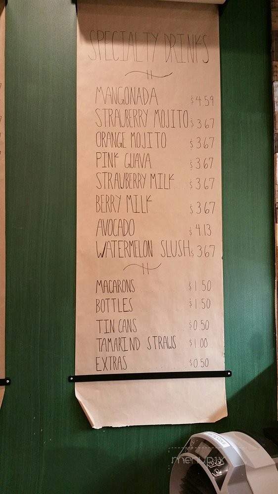 Zero X - Pomona, CA menu_pic