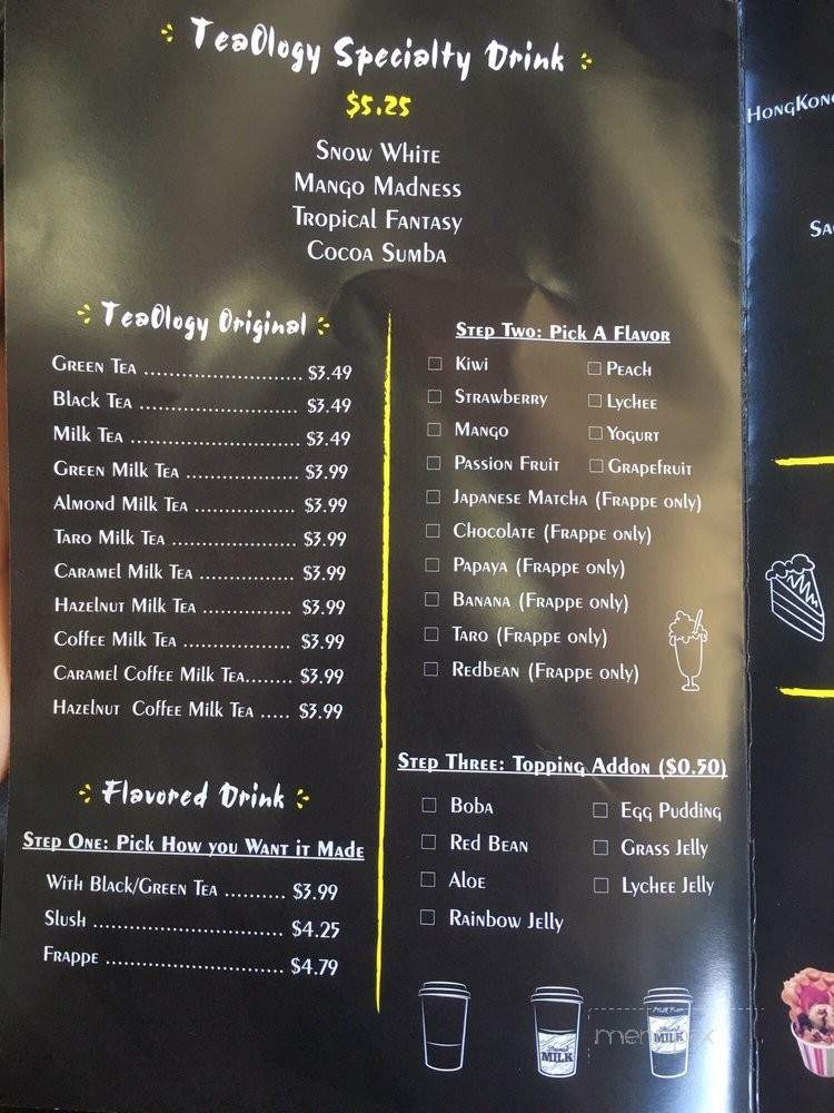 TeaOlogy - Walnut, CA menu_pic